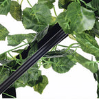 Green Plants Cherry Blossoms Chandelier, Elegant Pendant Lamp for Bar and Restaurant