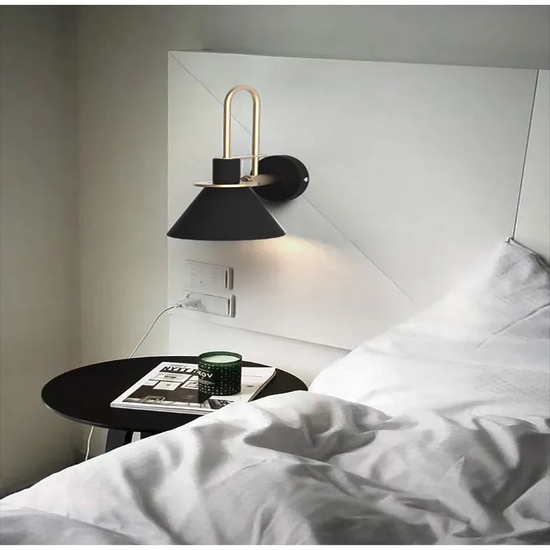 Modern Metal LED Wall Lamp Nordic Style Living Room Decoration Bedside Lighting