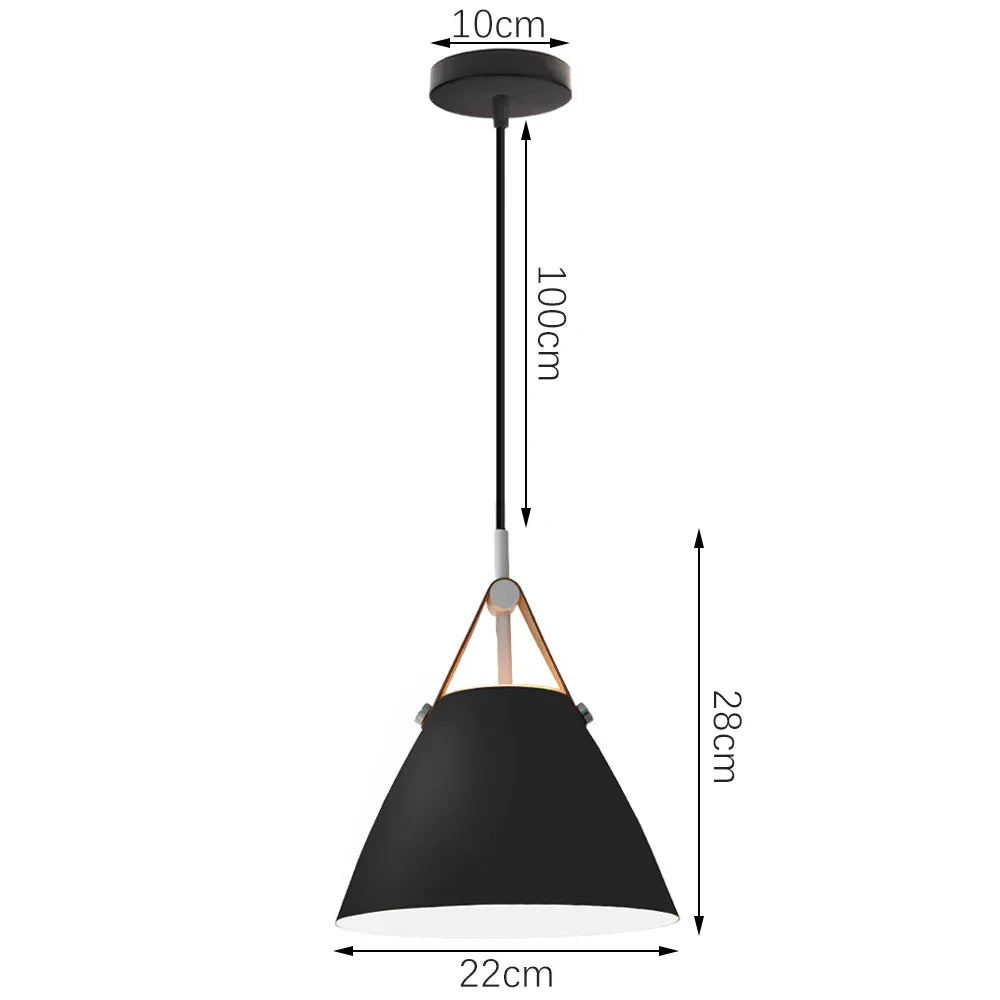 Retro Industrial Pendant Light Nordic Restaurant Hanging Lamp Vintage Fixture