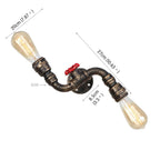 Rustic Edison Bulb Wall Sconces for Home Lighting Fixture