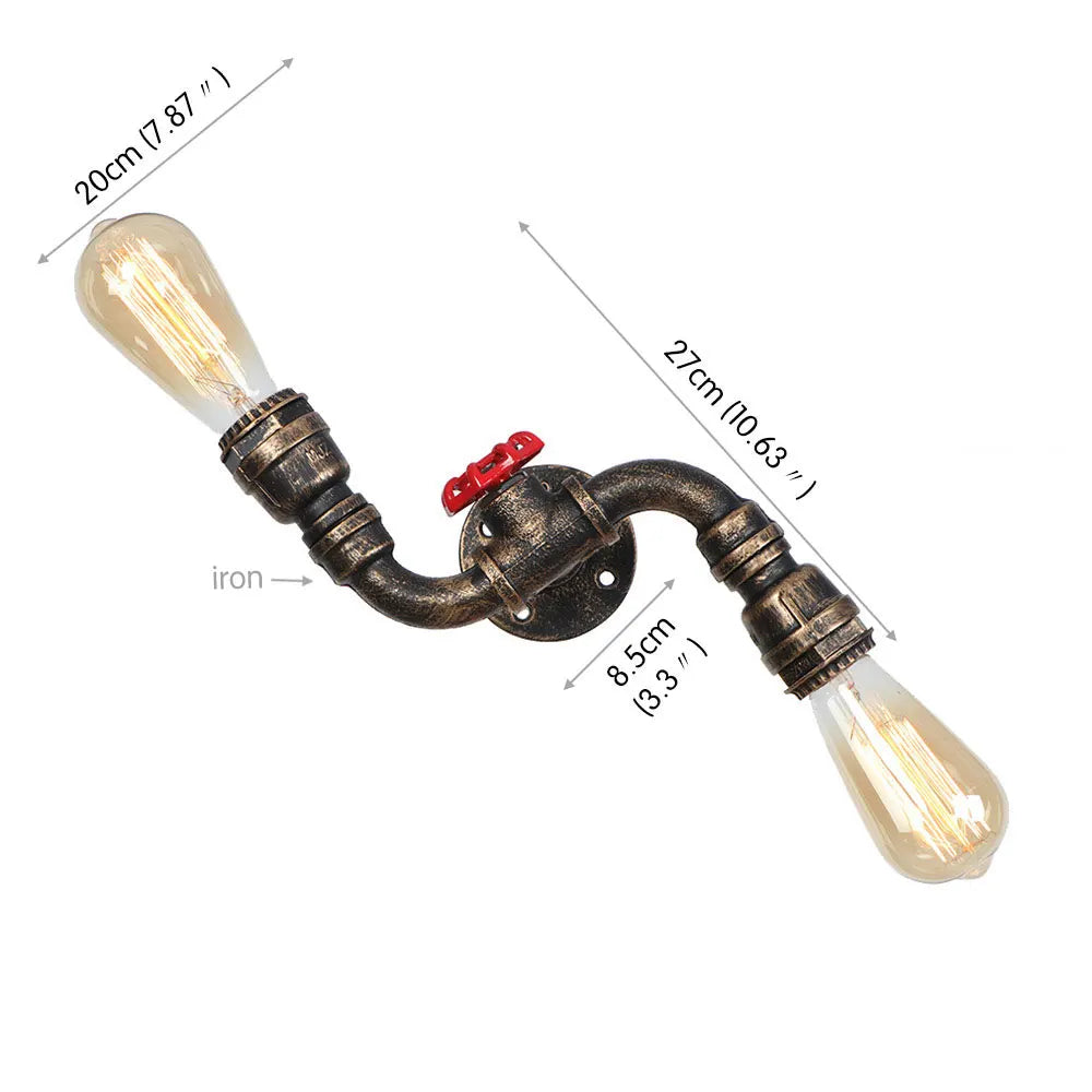 Rustic Edison Bulb Wall Sconces for Home Lighting Fixture