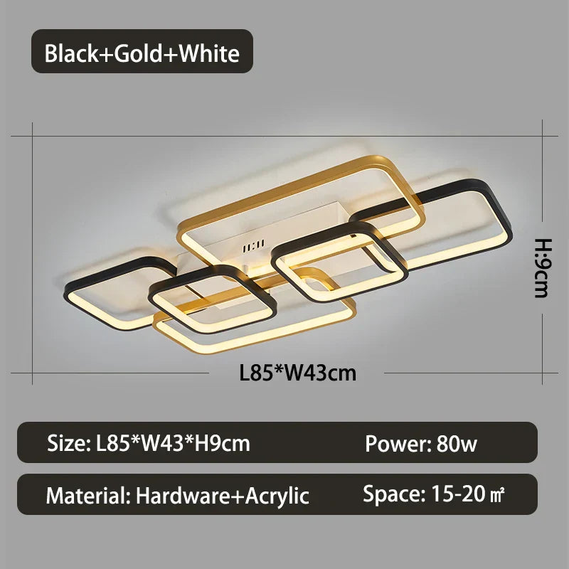 Dimmable LED Ceiling Light for Living Room and Bedroom