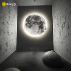 LED Moon Wall Lamp: Modern Indoor Lighting for Bedroom and Living Room Decor