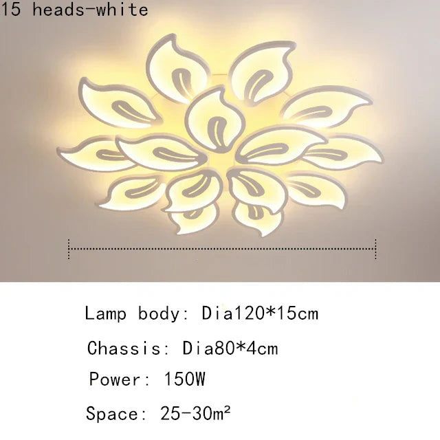 Elegant LED Ceiling Light for Living Room, Bedroom, Dining - Modern & Light Luxury