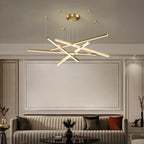 Nordic Pendant Light for Dining Room Bar Office - Modern Long Hanging Fixture