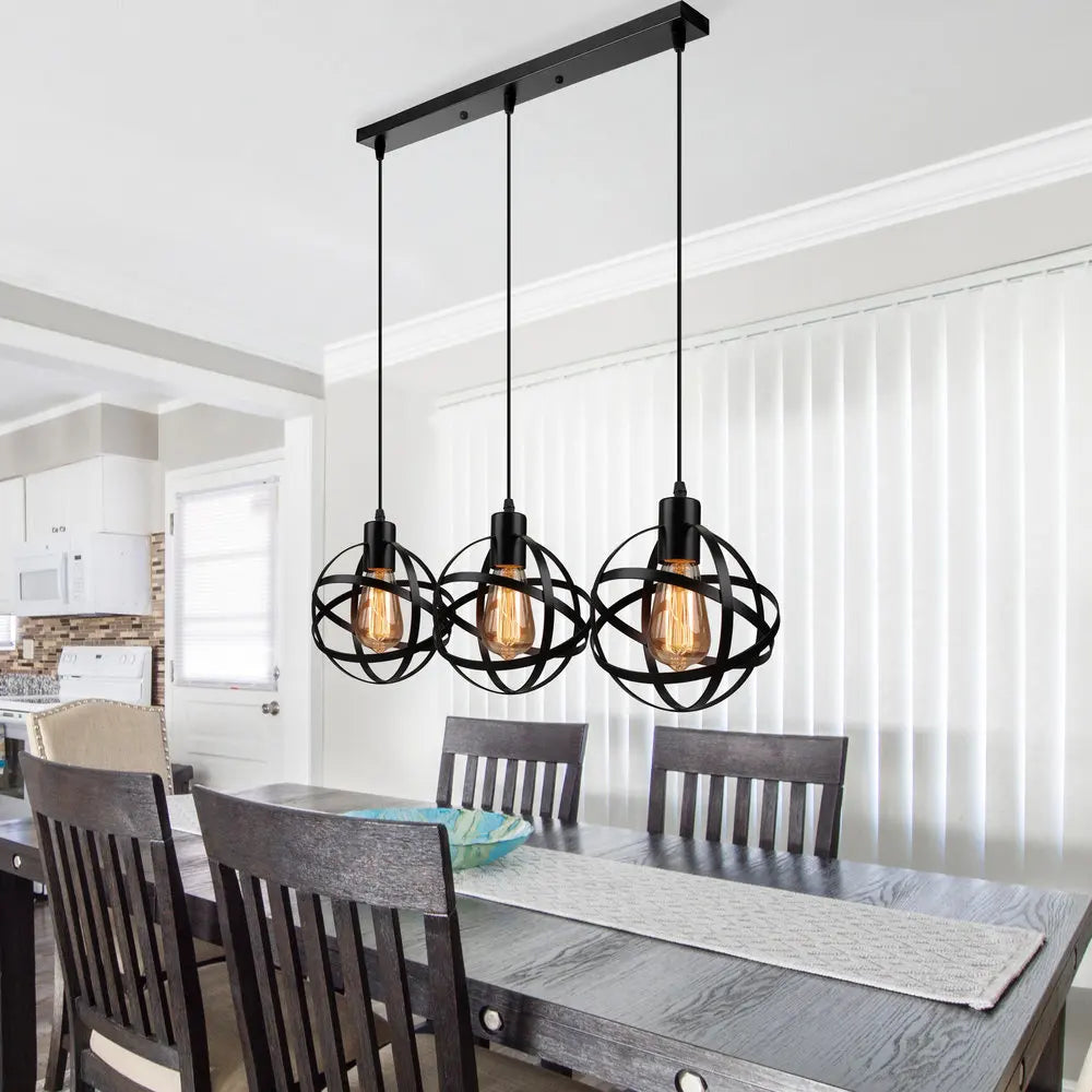 Industrial Pendant Lights - Modern Kitchen Island Lamp, Cafe Hanging Light