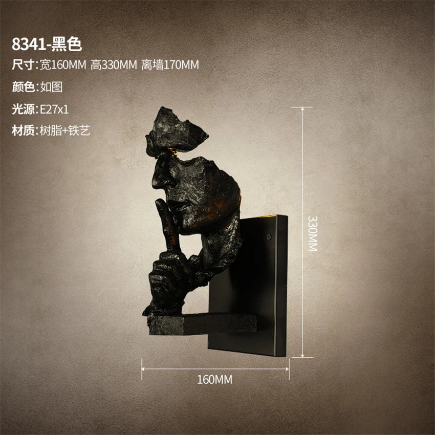 Retro Industrial Style Wall Sconce for Bar Restaurant Villa Decoration