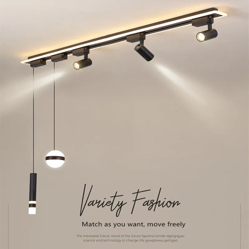 Modern Vintage Iron Ceiling Spotlights for Living Room Study & Wardrobe. Enhance your Space with Track Lighting.