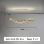 Nordic Glass Ball Pendant Lights G9 LED Gold Hanging Lamp