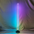 RGB LED Floor Lamp with Remote Control - Modern Minimalist Standing Light