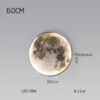 LED Moon Wall Lamp: Modern Indoor Lighting for Bedroom and Living Room Decor