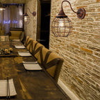 Iron Cage Guard Wall Sconce Vintage LED Light for Indoor Lighting