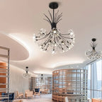 Dandelion Flower Chandelier: Modern LED Living Room Bedroom Indoor Decor Bouquet Lamps