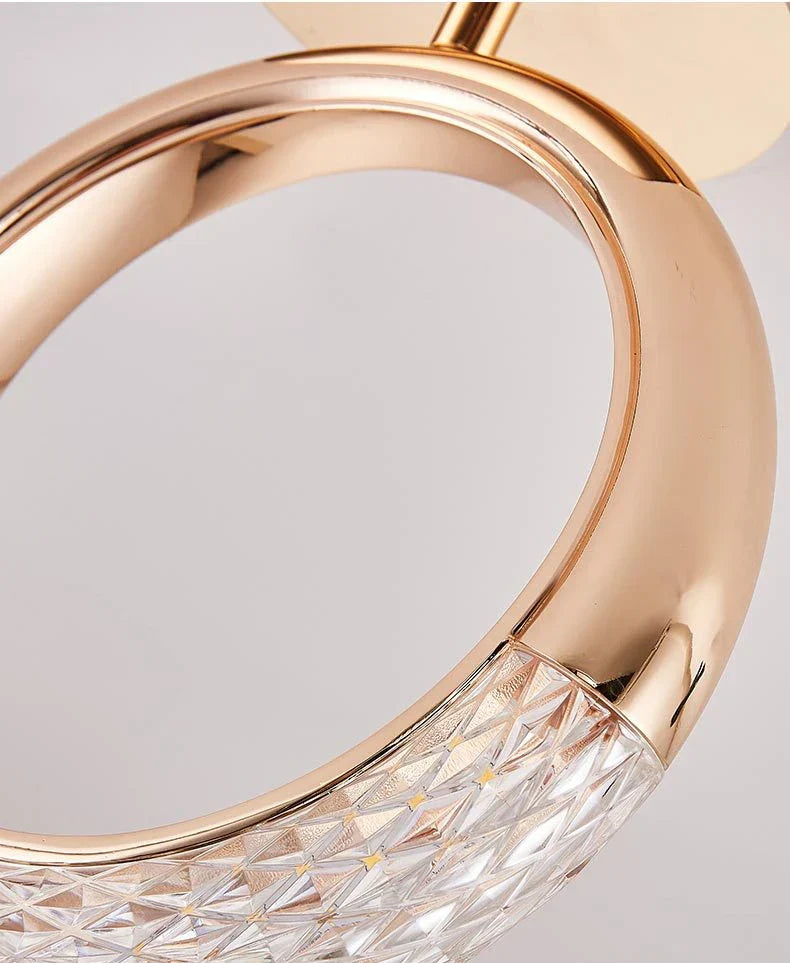 Rose Gold Alloy LED Ceiling Lamp for Modern Indoor Decor