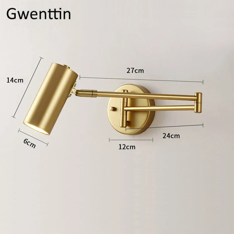 Modern Europe Adjustable Wall Sconce for Bedroom Decor