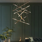 LED Nordic Chandelier: Modern Pendant Light for Living, Dining, and Bedroom