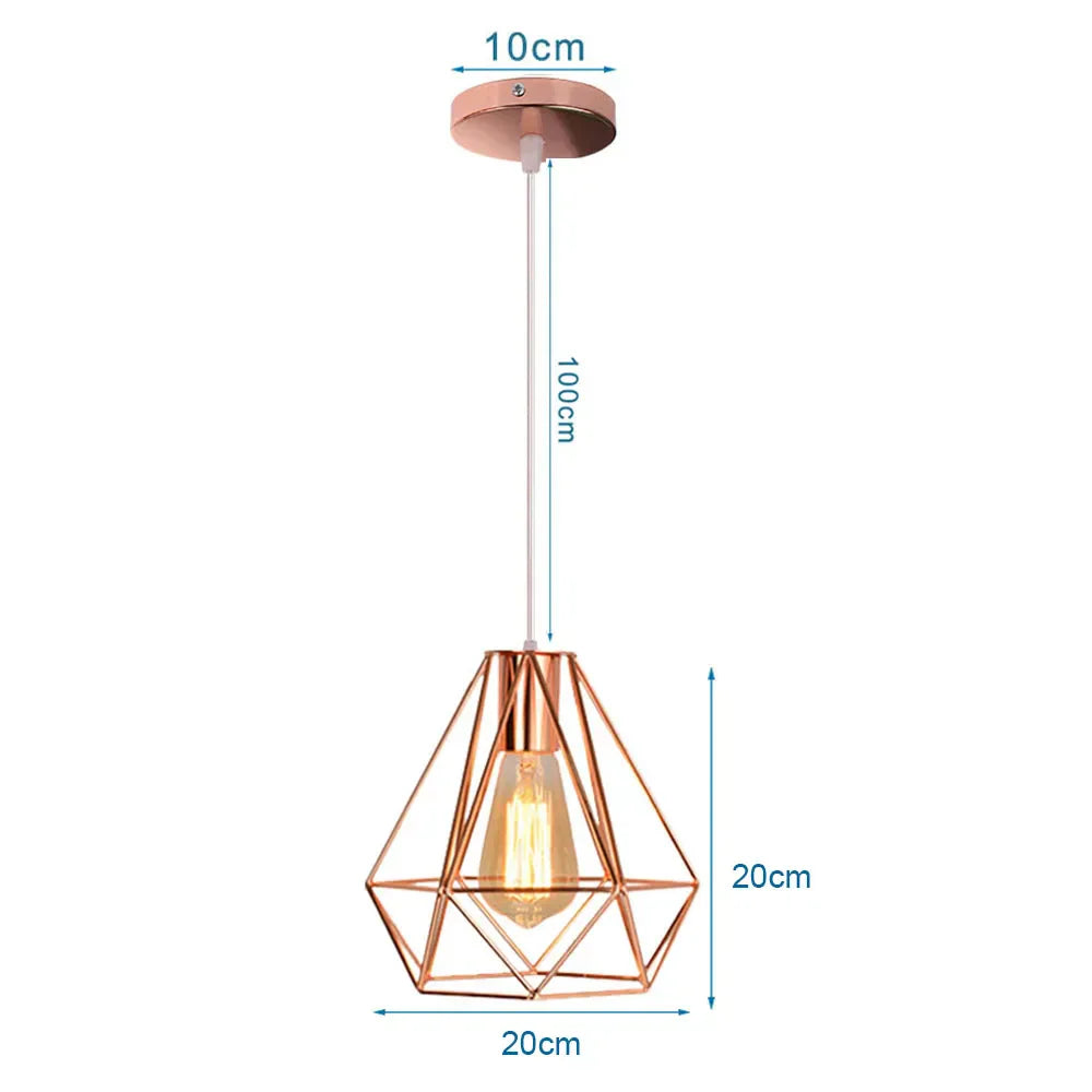 Industrial Pendant Lights E27 LED Hanging Lamp Modern Loft Lighting for Home