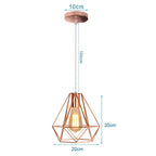 Industrial Pendant Lights E27 LED Hanging Lamp Modern Loft Lighting for Home