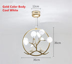 Gold Glass Ball Chandelier Nordic Design for Home Dining Kitchen Restaurant Hallway