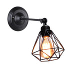 Vintage Industrial LED Cage Wall Light E27 Sconce Modern Indoor Lighting