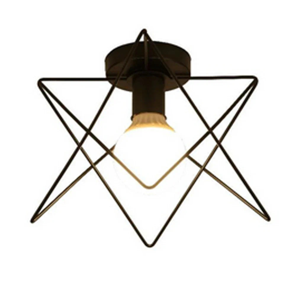 Vintage Industrial LED Ceiling Light Shade for Living Room Kitchen Cage Home Decor