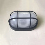 Black Bulkhead Wall Lantern Exterior Wall Light - Security Sconce for Porch & Patio