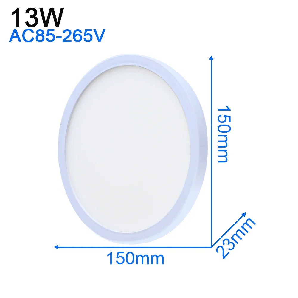 LED Ceiling Light: Modern Ultra-thin Panel, 6-48W, Surface Mounted for Living Room