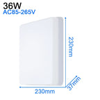 LED Ceiling Light: Modern Ultra-thin Panel, 6-48W, Surface Mounted for Living Room