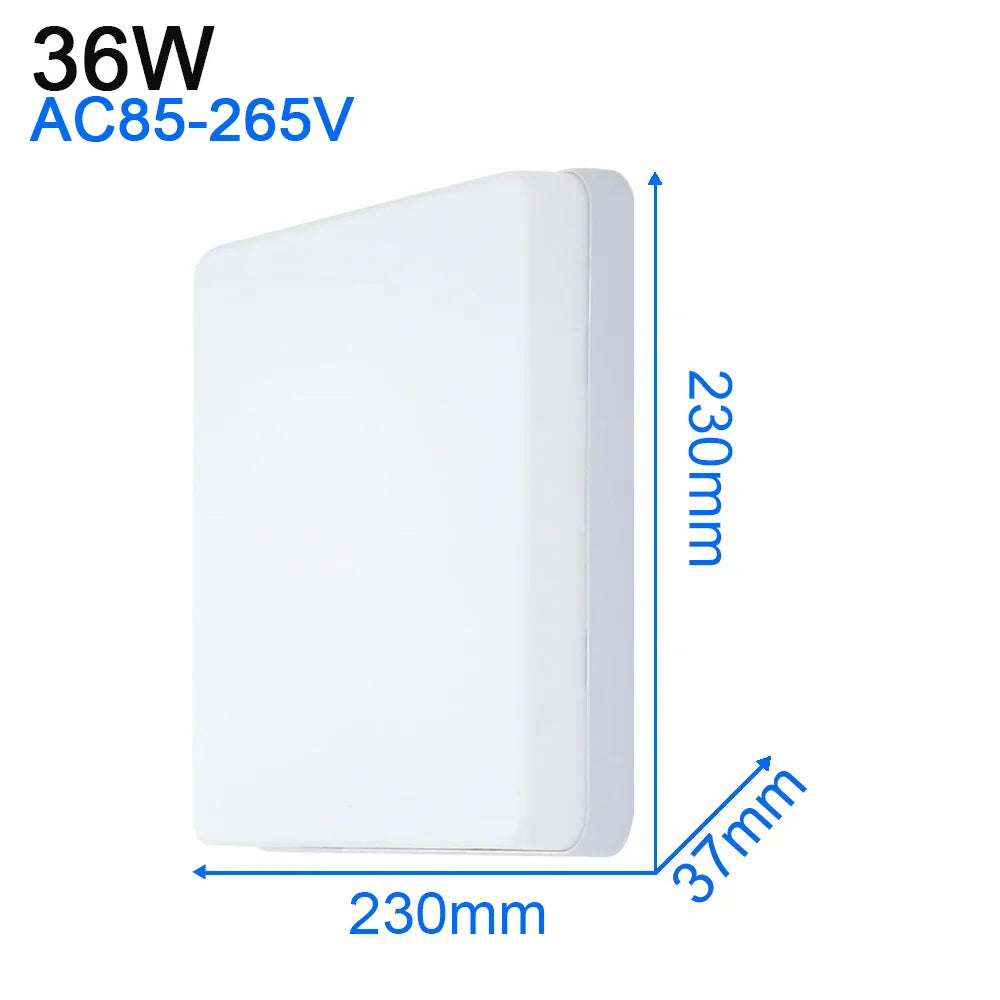 LED Ceiling Light: Modern Ultra-thin Panel, 6-48W, Surface Mounted for Living Room