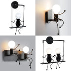 Creative LED Wall Light Indoor Wall Sconce Modern Art Decor Iron E27