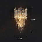 Crystal Wall Lamp: Modern Luxury LED Lighting for Living Room, Bedroom, and Staircase