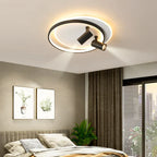 Dimmable LED Ceiling Lights with Remote Control, Modern Gold/Black Spotlights