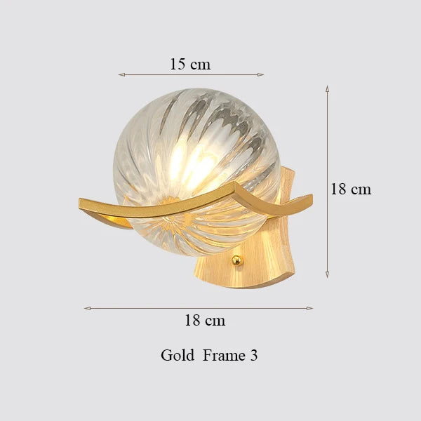 Japanese Moon Wood Wall Lamp - Minimalist Design - LED Sconce Lights