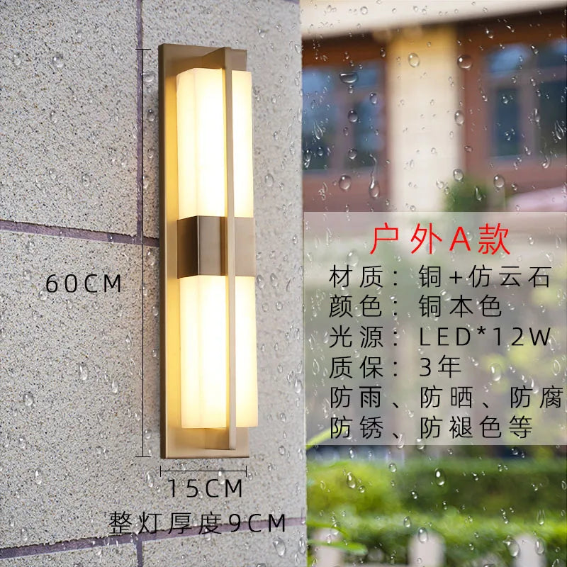 Outdoor Waterproof LED Wall Sconce Light for Garden, Porch, or Patio