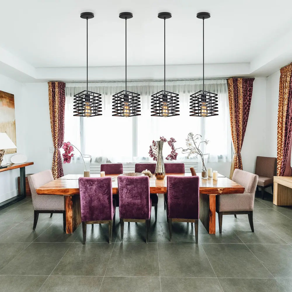 Industrial Vintage LED Pendant Light for Home Living Room Decor