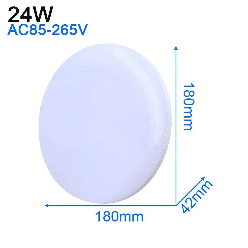 LED Ceiling Light: Modern Ultra-thin Panel, 6-48W, Surface Mounted for Living Room