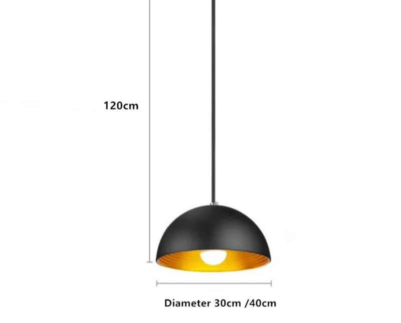 Vintage Pendant Lamp: Industrial Retro Hanging Light for Home Dining Kitchen