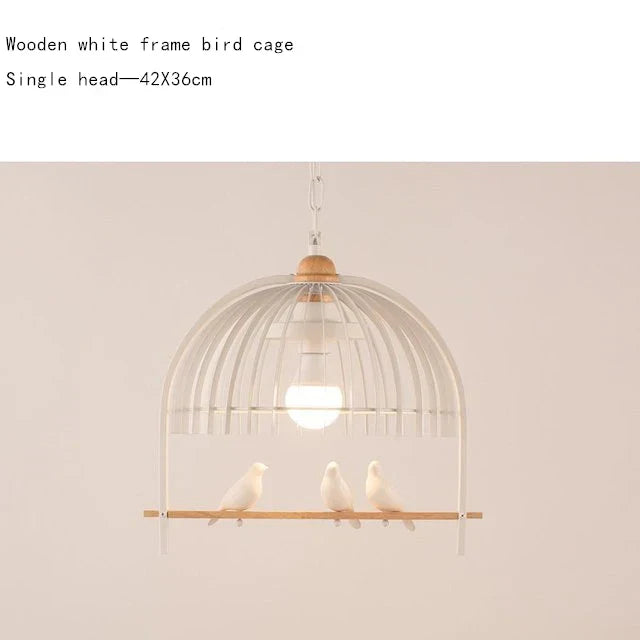 Nordic Bird Cage Chandelier for Indoor Dining Room Kitchen Decor