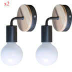 Modern Nordic Wooden Sconce Wall Lamp Indoor Home Light Fixture