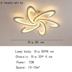 Petal Ceiling Lamp - Modern Black White Minimalist Lighting