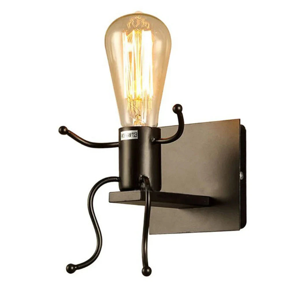 Modern Iron Wall Sconce Light for Bedroom Kids Room Kitchen