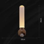 Modern Gold LED Wall Lamp for Living Room Bedroom, Minimalist Luxury Design