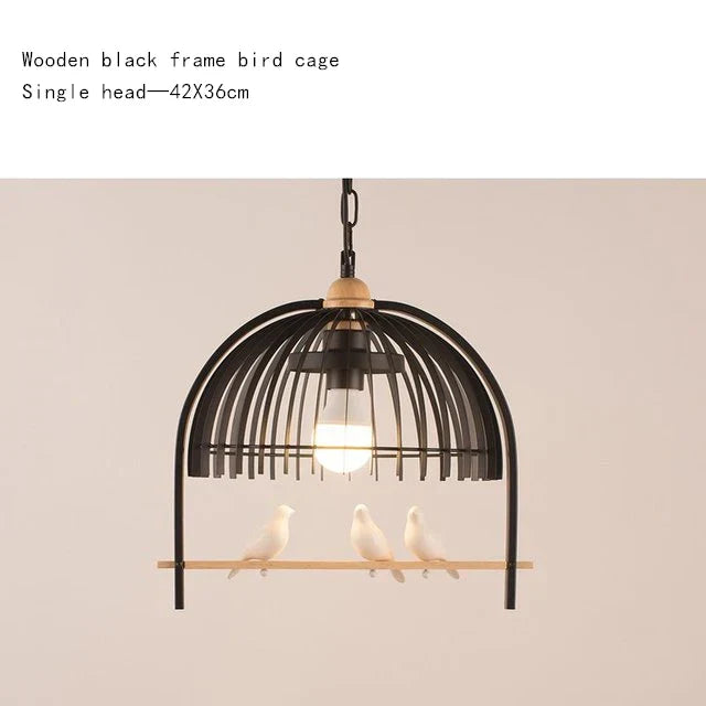 Nordic Bird Cage Chandelier for Indoor Dining Room Kitchen Decor
