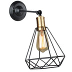 Vintage Industrial LED Cage Wall Light E27 Sconce Modern Indoor Lighting