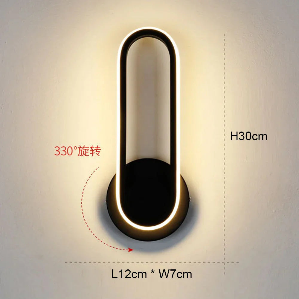 LED Wall Light: Modern Bedroom Bedside Lamp, Living Room Sconce, Home Decor Lighting