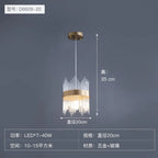 Crystal Chandelier Pendant Light Modern Luxury Dining Room Bedroom Lamp