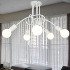 Modern Iron Ceiling Chandelier: 3/5 Sockets Lights for Living Room & Bedroom
