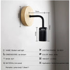 Vintage Industrial Wall Lamp Dimmable E27 Light Bulb Wall Light