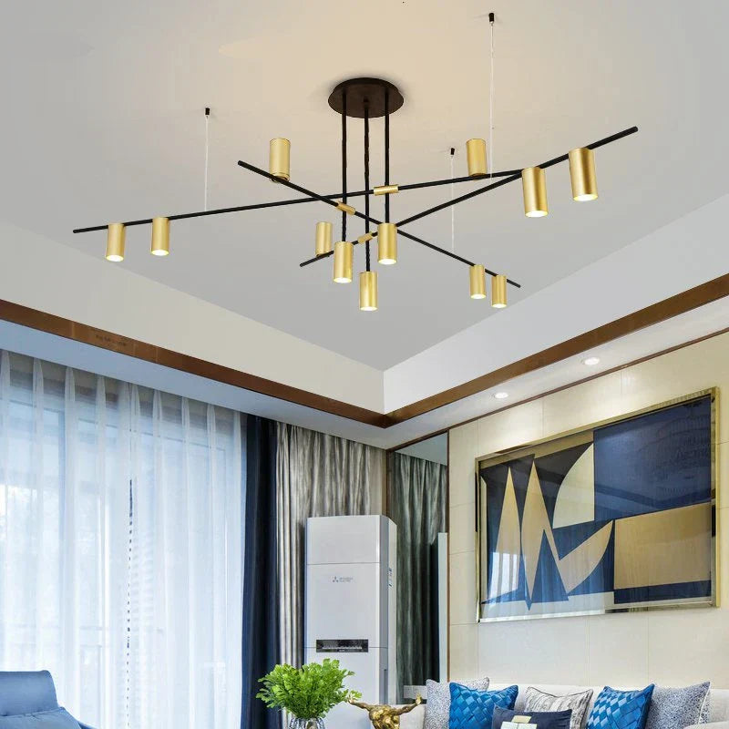 LED Ceiling Chandelier: Scandinavian Post-modern Designer Hanging Lamp for Dining & Living Room