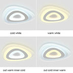 Triangle LED Ceiling Light | Modern Acrylic Lamparas de Techo Fixtures